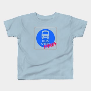 Old School Bus Stop Famous Kids T-Shirt